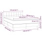 vidaXL Boxspringbett mit Matratze & LED Dunkelblau 140x200 cm Samt vidaXL Boxspringbett mit Matratze & LED Dunkelblau 140x200 cm Samt