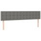 vidaXL Boxspringbett mit Matratze & LED Dunkelgrau 180x200 cm Stoff vidaXL Boxspringbett mit Matratze & LED Dunkelgrau 180x200 cm Stoff