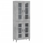 Highboard Betongrau 69,5x34x180 cm Holzwerkstoff Highboard Betongrau 69,5x34x180 cm Holzwerkstoff