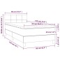 vidaXL Boxspringbett mit Matratze & LED Dunkelgrün 90x190 cm Samt vidaXL Boxspringbett mit Matratze & LED Dunkelgrün 90x190 cm Samt