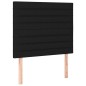 vidaXL Boxspringbett mit Matratze & LED Schwarz 80x200 cm Stoff vidaXL Boxspringbett mit Matratze & LED Schwarz 80x200 cm Stoff