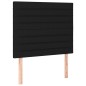 vidaXL Boxspringbett mit Matratze & LED Schwarz 120x200 cm Stoff vidaXL Boxspringbett mit Matratze & LED Schwarz 120x200 cm Stoff