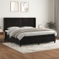 vidaXL Boxspringbett mit Matratze Schwarz 200x200 cm Samt vidaXL Boxspringbett mit Matratze Schwarz 200x200 cm Samt