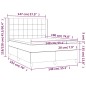 vidaXL Boxspringbett mit Matratze Dunkelgrau 140x190 cm Samt vidaXL Boxspringbett mit Matratze Dunkelgrau 140x190 cm Samt