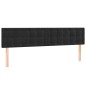 vidaXL Boxspringbett mit Matratze Schwarz 160x200 cm Samt vidaXL Boxspringbett mit Matratze Schwarz 160x200 cm Samt