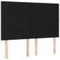 vidaXL Boxspringbett mit Matratze Schwarz 140x190 cm Stoff vidaXL Boxspringbett mit Matratze Schwarz 140x190 cm Stoff