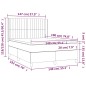 vidaXL Boxspringbett mit Matratze Schwarz 140x190 cm Stoff vidaXL Boxspringbett mit Matratze Schwarz 140x190 cm Stoff
