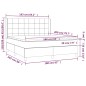 vidaXL Boxspringbett mit Matratze Dunkelgrau 160x200 cm Samt vidaXL Boxspringbett mit Matratze Dunkelgrau 160x200 cm Samt