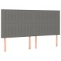 vidaXL Boxspringbett mit Matratze Dunkelgrau 160x200 cm Stoff vidaXL Boxspringbett mit Matratze Dunkelgrau 160x200 cm Stoff