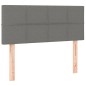 vidaXL Boxspringbett mit Matratze & LED Dunkelgrau 80x200 cm Stoff vidaXL Boxspringbett mit Matratze & LED Dunkelgrau 80x200 cm Stoff
