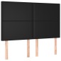 vidaXL Boxspringbett mit Matratze & LED Schwarz 140x190 cm Kunstleder vidaXL Boxspringbett mit Matratze & LED Schwarz 140x190 cm Kunstleder
