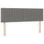 vidaXL Boxspringbett mit Matratze & LED Dunkelgrau 140x200 cm Stoff vidaXL Boxspringbett mit Matratze & LED Dunkelgrau 140x200 cm Stoff