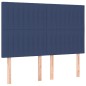 vidaXL Boxspringbett mit Matratze & LED Blau 140x190 cm Stoff vidaXL Boxspringbett mit Matratze & LED Blau 140x190 cm Stoff