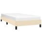 Bettgestell Creme 80x200 cm Stoff Bettgestell Creme 80x200 cm Stoff