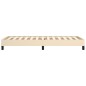 Bettgestell Creme 80x200 cm Stoff Bettgestell Creme 80x200 cm Stoff