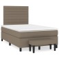 vidaXL Boxspringbett mit Matratze Taupe 120x200 cm Stoff vidaXL Boxspringbett mit Matratze Taupe 120x200 cm Stoff