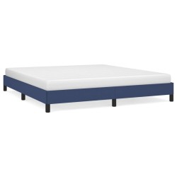 vidaXL Bettgestell Blau 180×200 cm Stoff