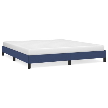 vidaXL Bettgestell Blau 180×200 cm Stoff