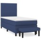 vidaXL Boxspringbett mit Matratze Blau 80x200 cm Stoff vidaXL Boxspringbett mit Matratze Blau 80x200 cm Stoff