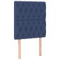 vidaXL Boxspringbett mit Matratze Blau 80x200 cm Stoff vidaXL Boxspringbett mit Matratze Blau 80x200 cm Stoff