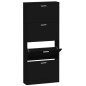 vidaXL Schuhschrank Schwarz 59x17x150 cm Holzwerkstoff vidaXL Schuhschrank Schwarz 59x17x150 cm Holzwerkstoff
