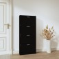 vidaXL Schuhschrank Schwarz 59x17x150 cm Holzwerkstoff vidaXL Schuhschrank Schwarz 59x17x150 cm Holzwerkstoff