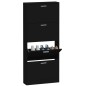 vidaXL Schuhschrank Schwarz 59x17x150 cm Holzwerkstoff vidaXL Schuhschrank Schwarz 59x17x150 cm Holzwerkstoff