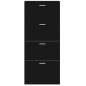 vidaXL Schuhschrank Schwarz 59x17x150 cm Holzwerkstoff vidaXL Schuhschrank Schwarz 59x17x150 cm Holzwerkstoff