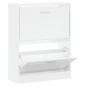 vidaXL Schuhschrank Hochglanz-Weiß 63x24x81 cm Holzwerkstoff vidaXL Schuhschrank Hochglanz-Weiß 63x24x81 cm Holzwerkstoff