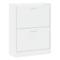 vidaXL Schuhschrank Hochglanz-Weiß 63x24x81 cm Holzwerkstoff vidaXL Schuhschrank Hochglanz-Weiß 63x24x81 cm Holzwerkstoff