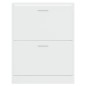 vidaXL Schuhschrank Hochglanz-Weiß 63x24x81 cm Holzwerkstoff vidaXL Schuhschrank Hochglanz-Weiß 63x24x81 cm Holzwerkstoff