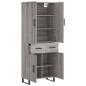 Highboard Grau Sonoma 69,5x34x180 cm Holzwerkstoff Highboard Grau Sonoma 69,5x34x180 cm Holzwerkstoff