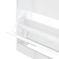 vidaXL Schuhschrank Hochglanz-Weiß 63x24x81 cm Holzwerkstoff vidaXL Schuhschrank Hochglanz-Weiß 63x24x81 cm Holzwerkstoff