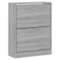 vidaXL Schuhschrank Grau Sonoma 63x24x81 cm Holzwerkstoff vidaXL Schuhschrank Grau Sonoma 63x24x81 cm Holzwerkstoff