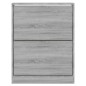 vidaXL Schuhschrank Grau Sonoma 63x24x81 cm Holzwerkstoff vidaXL Schuhschrank Grau Sonoma 63x24x81 cm Holzwerkstoff