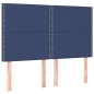 vidaXL Boxspringbett mit Matratze Blau 140x200 cm Stoff vidaXL Boxspringbett mit Matratze Blau 140x200 cm Stoff