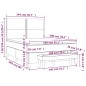 vidaXL Boxspringbett mit Matratze Blau 140x200 cm Stoff vidaXL Boxspringbett mit Matratze Blau 140x200 cm Stoff