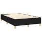 vidaXL Boxspringbett mit Matratze Schwarz 120x200 cm Stoff vidaXL Boxspringbett mit Matratze Schwarz 120x200 cm Stoff