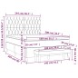 vidaXL Boxspringbett mit Matratze Taupe 140x200 cm Stoff vidaXL Boxspringbett mit Matratze Taupe 140x200 cm Stoff