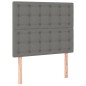 vidaXL Boxspringbett mit Matratze Dunkelgrau 120x200 cm Stoff vidaXL Boxspringbett mit Matratze Dunkelgrau 120x200 cm Stoff
