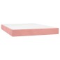 vidaXL Boxspringbett mit Matratze Rosa 140x190 cm Samt vidaXL Boxspringbett mit Matratze Rosa 140x190 cm Samt