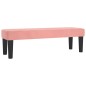 vidaXL Boxspringbett mit Matratze Rosa 140x190 cm Samt vidaXL Boxspringbett mit Matratze Rosa 140x190 cm Samt