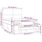 vidaXL Boxspringbett mit Matratze Rosa 140x190 cm Samt vidaXL Boxspringbett mit Matratze Rosa 140x190 cm Samt