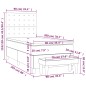 vidaXL Boxspringbett mit Matratze Weiß 90x200 cm Kunstleder vidaXL Boxspringbett mit Matratze Weiß 90x200 cm Kunstleder