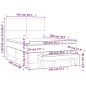 vidaXL Boxspringbett mit Matratze Rosa 140x200 cm Samt vidaXL Boxspringbett mit Matratze Rosa 140x200 cm Samt