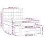 vidaXL Boxspringbett mit Matratze Schwarz 140x190 cm Samt vidaXL Boxspringbett mit Matratze Schwarz 140x190 cm Samt