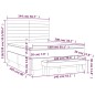 vidaXL Boxspringbett mit Matratze Dunkelgrau 140x200 cm Samt vidaXL Boxspringbett mit Matratze Dunkelgrau 140x200 cm Samt
