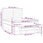 vidaXL Boxspringbett mit Matratze Rosa 140x200 cm Samt vidaXL Boxspringbett mit Matratze Rosa 140x200 cm Samt