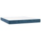 vidaXL Boxspringbett mit Matratze Dunkelblau 160x200 cm Samt vidaXL Boxspringbett mit Matratze Dunkelblau 160x200 cm Samt