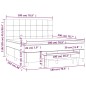 vidaXL Boxspringbett mit Matratze Dunkelgrün 180x200 cm Samt vidaXL Boxspringbett mit Matratze Dunkelgrün 180x200 cm Samt